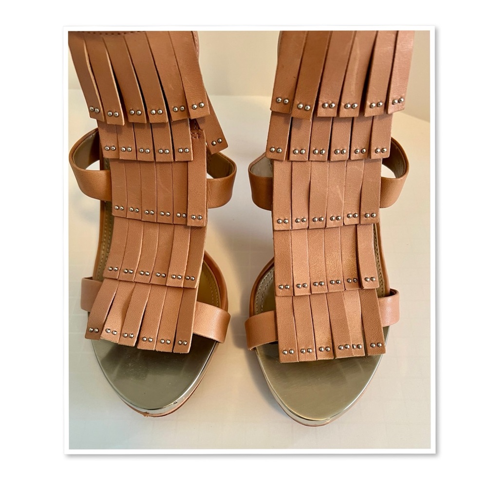 BCBG Maxazria Ma Leigh Fringe Leather Sandals - Picture 3 of 10